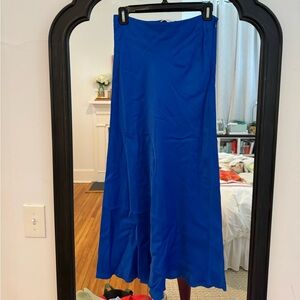 & other stories blue midi skirt